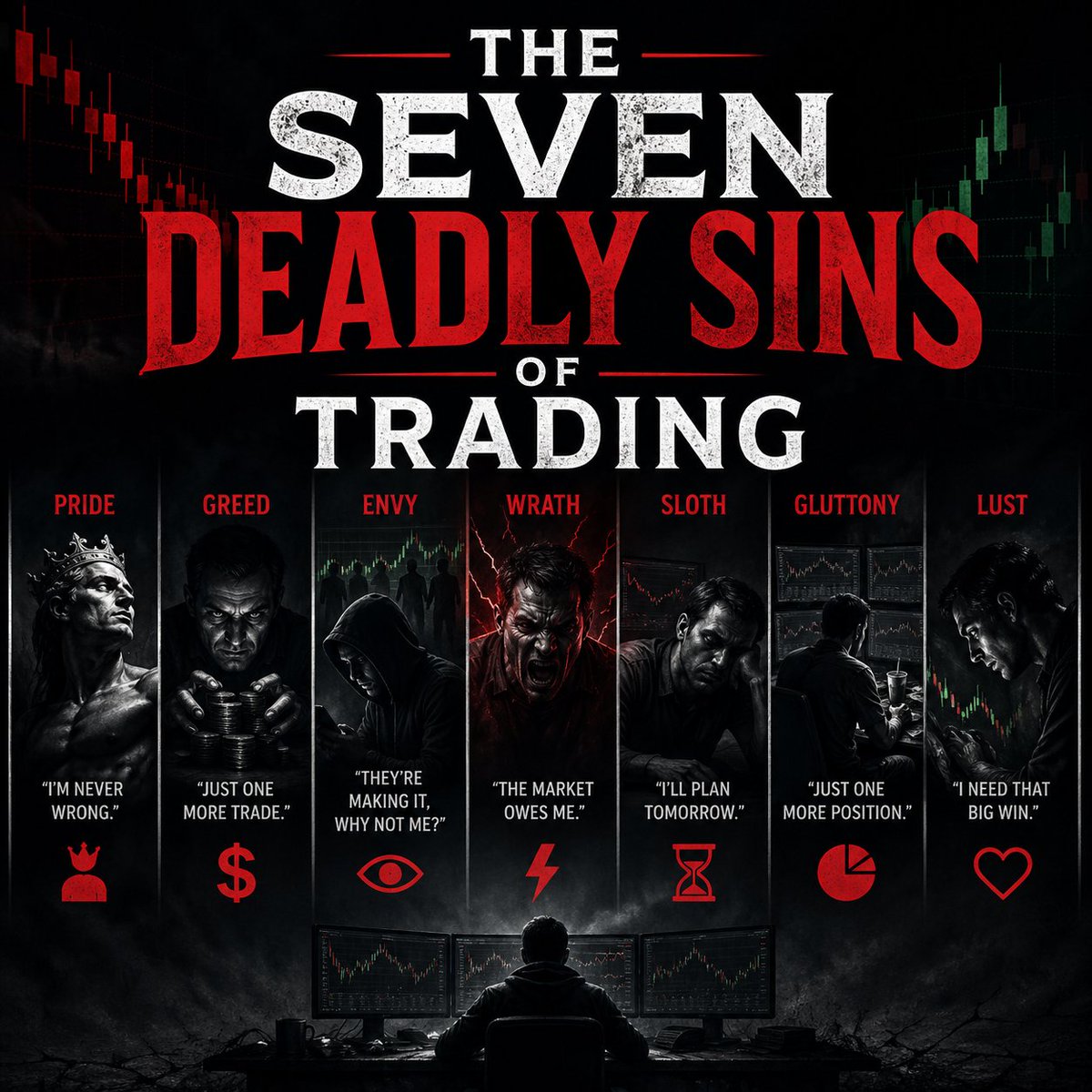 Sultan_stdv's tweet photo. The seven deadly sins of Trading.
A thread https://t.co/i0JKfH3a2b