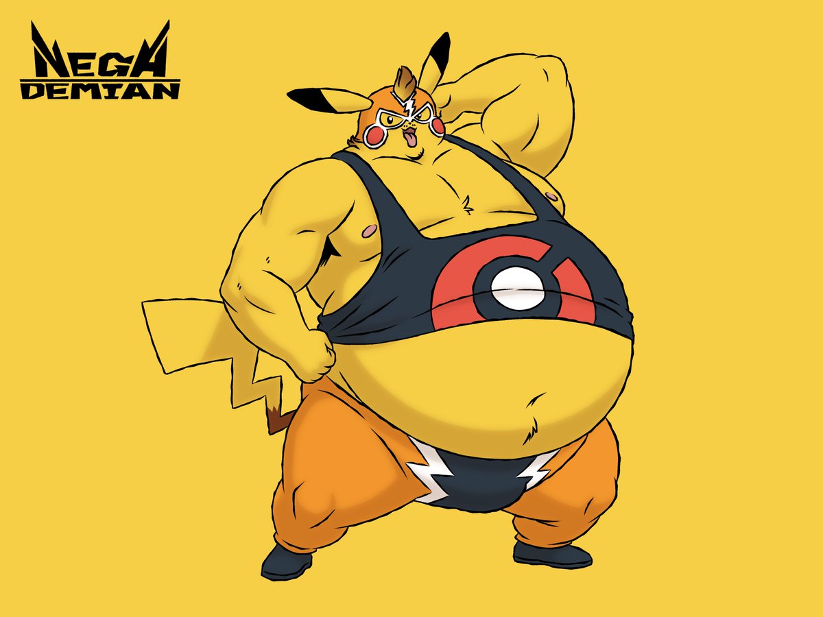 NegaDemian's tweet image. Full of nachos, no longer Libres, I guess. xD

#fanart #pikachu #big #furry #furryart #fat #fatfurry #fatfur #superchub #rolls #bigger #overweight_male #rolls #weightgain #belly #chubby #obese
