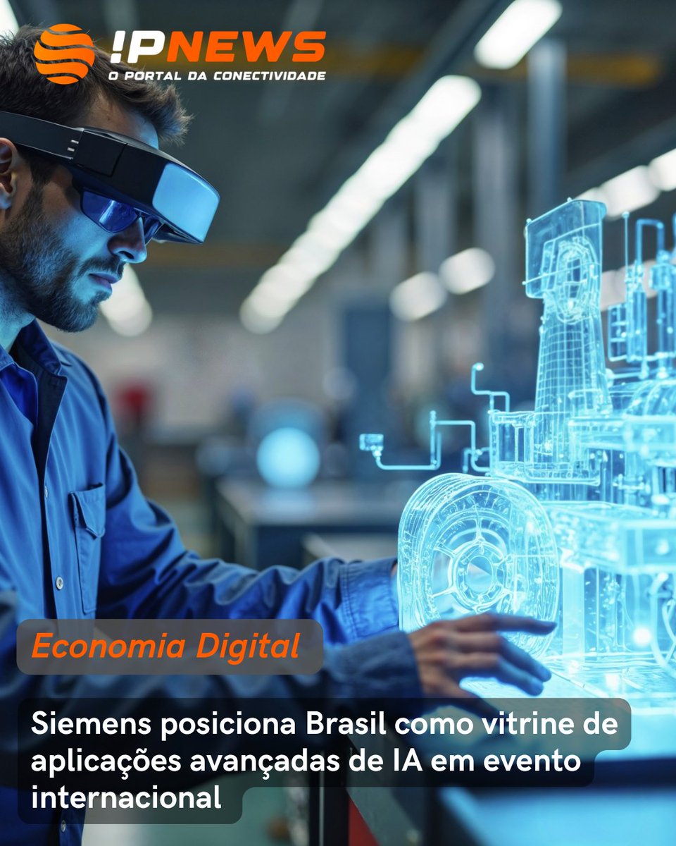 Siemens posiciona Brasil como vitrine de aplicações avançadas de IA em evento internacional 

ipnews.com.br/siemens-posici…

#ipnews #tecnologia #inovacao #siemens

#ia