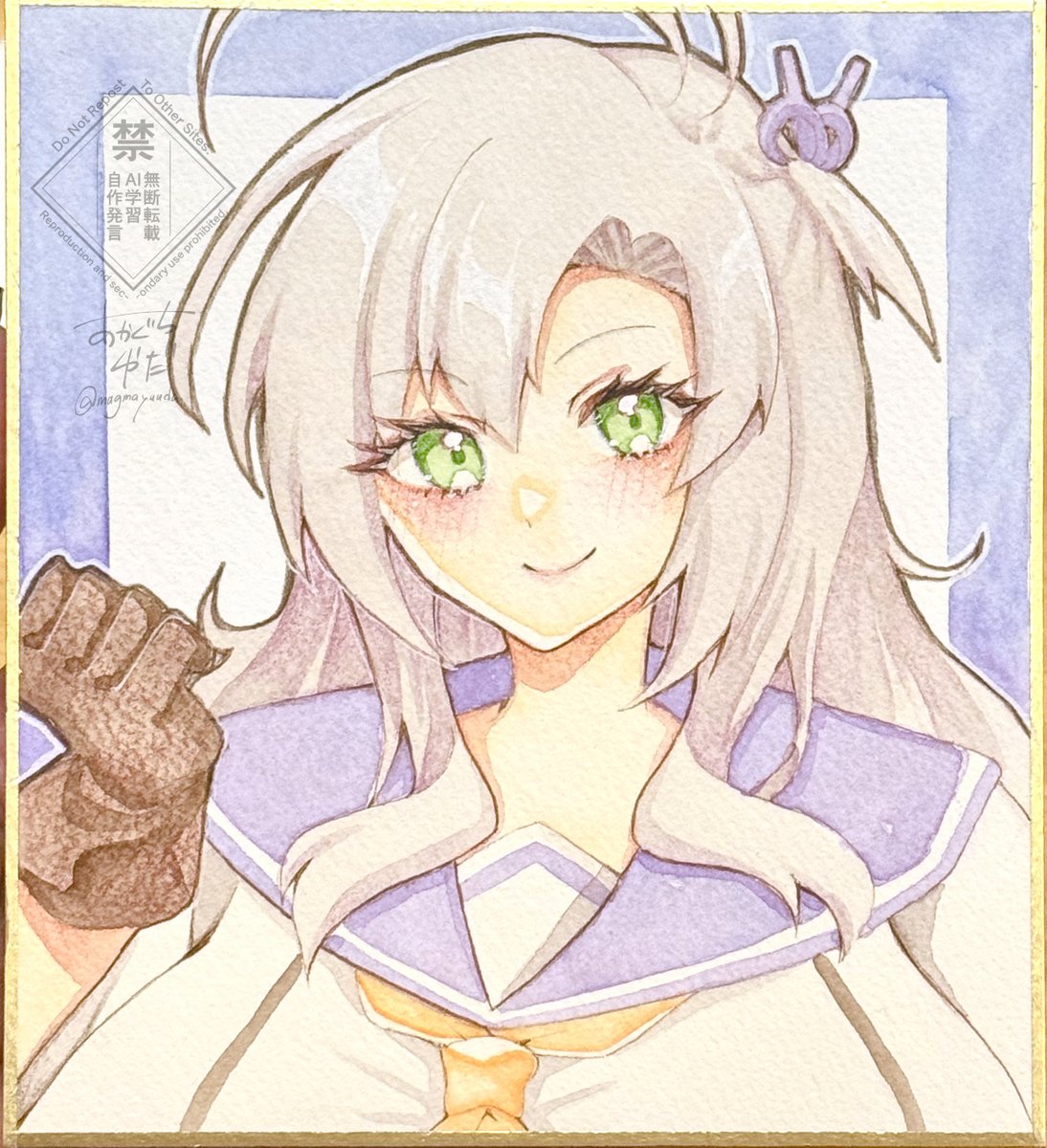 明日は全艦東へ!3です!!
冬コミ新刊セットと手描きイラスト複数持っていきます～!🥳

個人的に好みな感じに塗れた
青葉ちゃんと衣笠さん激推しです🥰👍 