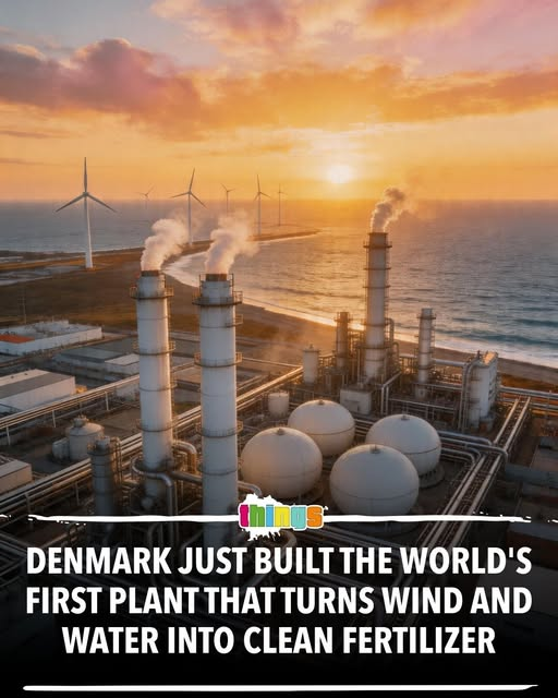 JamesTate121's tweet photo. A Sustainable Breakthrough
Denmark has successfully launched the world's first industrial-scale dynamic green ammonia plant, a facility that transforms wind and water into carbon-free fertilizer. Located in the town of Lemvig, this pioneering project marks a significant shift in how the world produces the nutrients required to feed its growing population. By removing the reliance on natural gas, this technology offers a viable path toward decarbonizing one of the most carbon-intensive sectors in modern agriculture.