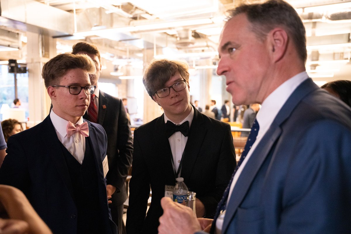 BrianFreed's tweet photo. What a fantastic weekend. Life is wild. One minute you’re taking a 3200-mile roadtrip on a lark.

Next thing you know, your kids are talking to @nfergus. So, so grateful for @uaustinorg. It was great meeting new parents for dinner and coffee. And great to catch up with so many parents we met last year.
The parent community here is an underrated and under-advertised joy. I meet new excellent people with every visit.

That’s to say nothing about the events themselves. Both incoming Freeds loved the Admitted Students day and are even more excited for fall. Yesterday deserves its own space, and this fake extrovert needs a nap. 

Just say “yes” to adventure.

Thanks @plodinec for the photos!