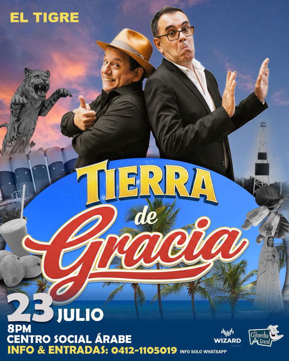 emilioloveraof's tweet photo. ¡Tenemos nueva fecha para Tierra de Gracia!

Estaremos el próximo 23 de Julio en El Tigre, junto a @laureanomar.

Info y entradas: 0412-1105019. https://t.co/J915pw0ZWt