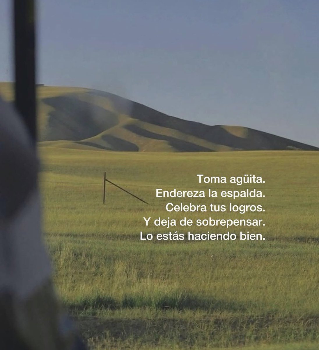 lo estás haciendo bien.