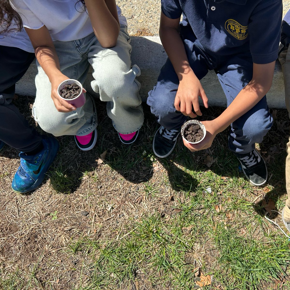 Ms_DGroh's tweet photo. First grade is celebrating Earth Day! 🌎 Connecting science to ELA, students planted flowers, discussed their life cycle, and talked about Georgia O’ Keeffe facts. 🌹🌺🌷 Let’s watch them grow!!! #firstgrade #spring @S5_Belleville https://t.co/Bc4wPuWAll