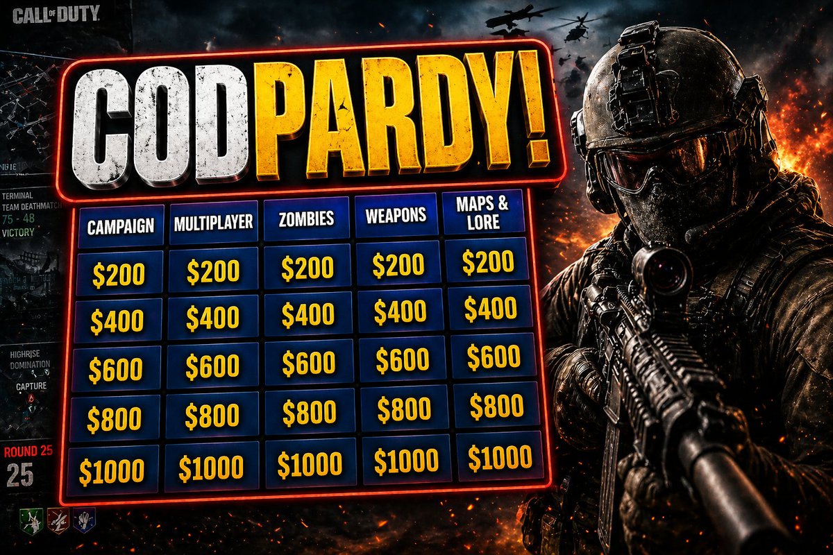 Stingzy_'s tweet photo. IT IS RETURNING!!

LONG FORM CONTENT WILL BE COMING OUT VERY SOON AND WILL BE BACK ON YOUTUBE!

A New Name: CODPARDY

If you want to be involved please DM me, looking for around 8 people!!

All things COD, if you think you know, sign up!

https://t.co/zcorNjPNSx

Like & Retweet ♥️