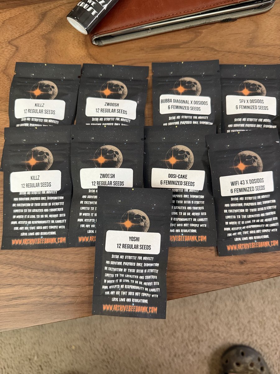 Cheezy22187245's tweet photo. Mail call! Just waiting for my last pack of yoshi to show then I’m cracking these thang’s…thanks again for all of the xtra’s  @ArchiveSeedBank https://t.co/OC5uY7tUft