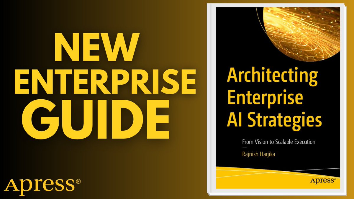 Apress's tweet image. Why do so many AI projects fail to deliver value? Explore real-world case studies &amp;amp; architectural blueprints that help organizations embed AI across data, apps and infrastructure—sustainably. #AILeadership #EnterpriseArchitecture #DigitalTransformation

🔗 ow.ly/9JUz50YO5e1