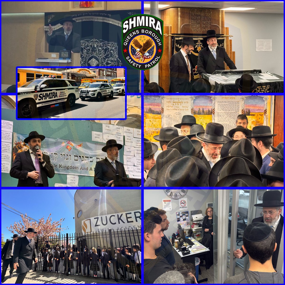QBSPshmira's tweet photo. Shmira Escorts Former Chief Rabbi of Israel on Queens Tour

Queens Shmira volunteers were honored to escort Rabbi Dovid Lau during his prestigious chizuk tour across Queens. Visiting yeshivas and organizations throughout Forest Hills, Kew Gardens, and Kew Garden Hills, he inspired the community and shared meaningful brachos, while Queens Shmira ensured smooth coordination and a respectful, secure environment throughout.

Institutions visited:
• Chazaq Organization
• Lander College for Men
• Yeshiva Chofetz Chaim
• Yeshiva Sha’arei Zion
• Yeshiva Tiferet Tzion at Bet Gavriel
• Yeshiva Tiferets Moshe Junior High
• Zucker Academy

Queens Shmira 24/7 Hotline: 718-329-4444