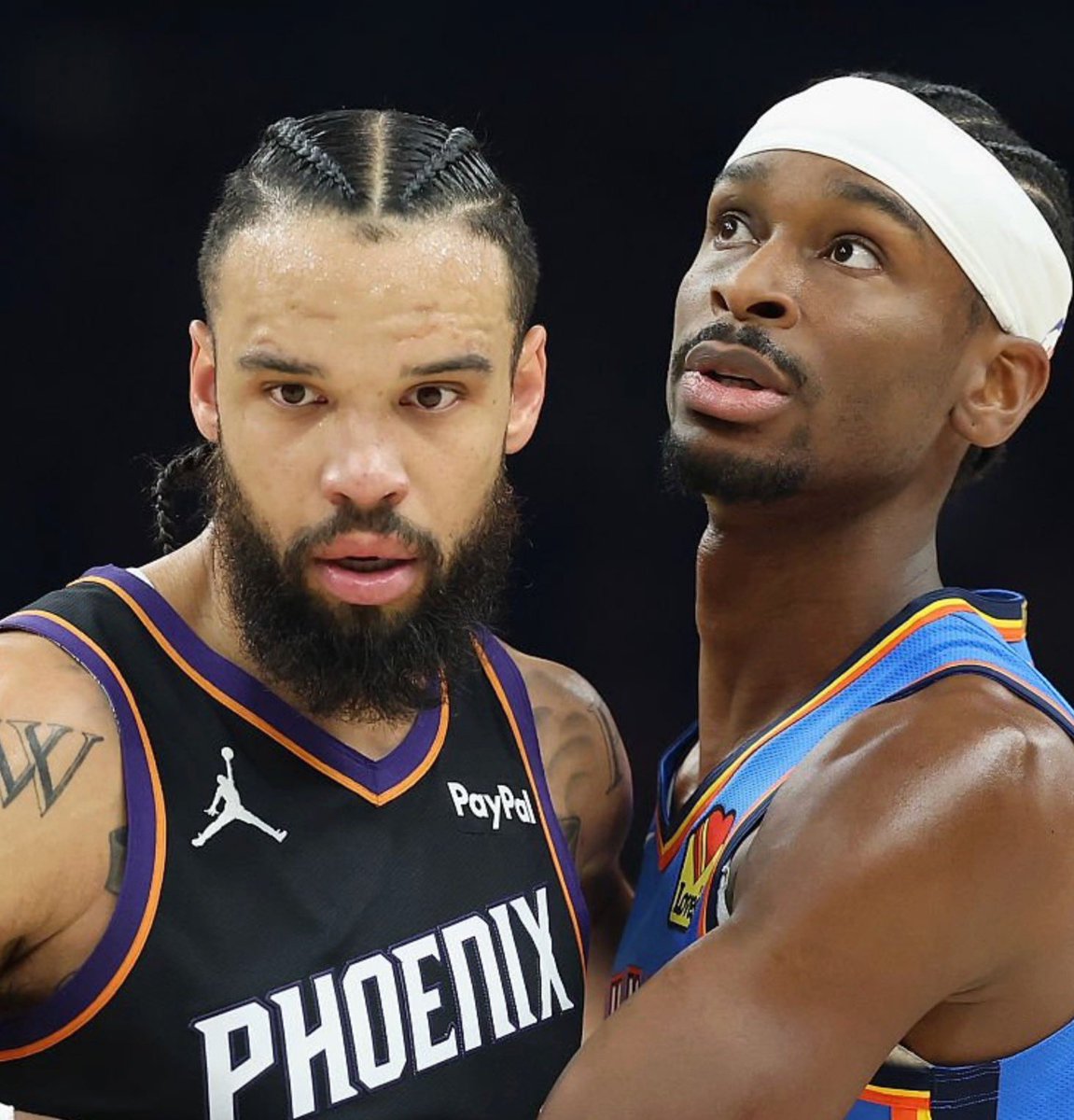 TheHoopCentral's tweet photo. The Suns have less than a 0.5% chance to beat the Thunder.

A $20 trade on Polymarket would return $5000 if they came back and beat OKC in 7 games. https://t.co/7QCmAZiBCp