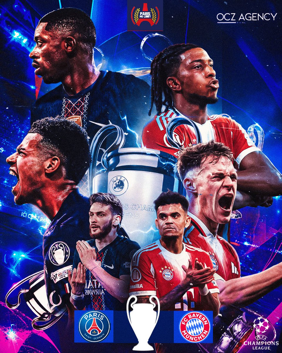 ❤️💙🏆🇪🇺 JOUR DE CHAMPIONS LEAGUE !

🔥 PSG 🇫🇷⚔️🇩🇪 BAYERN MUNICH

📺 21h00 sur Canal+ Foot