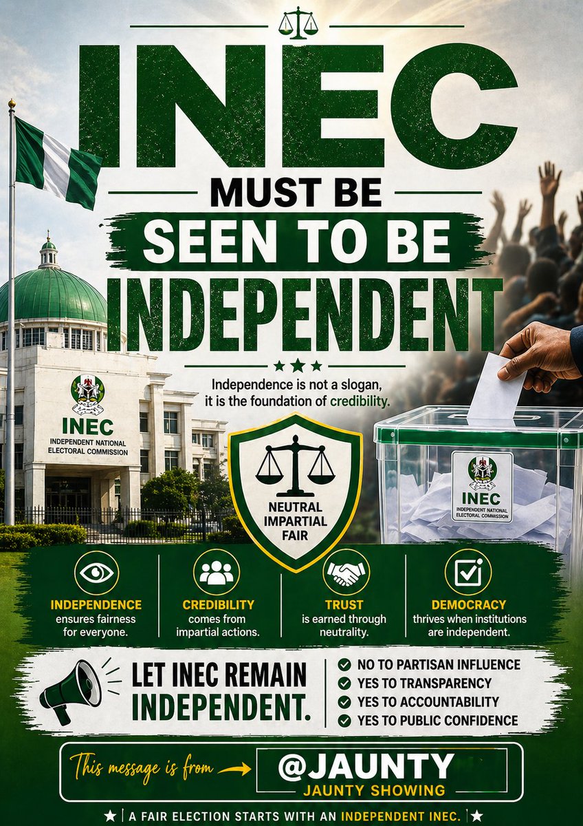 INEC Chairman shall not be partizan