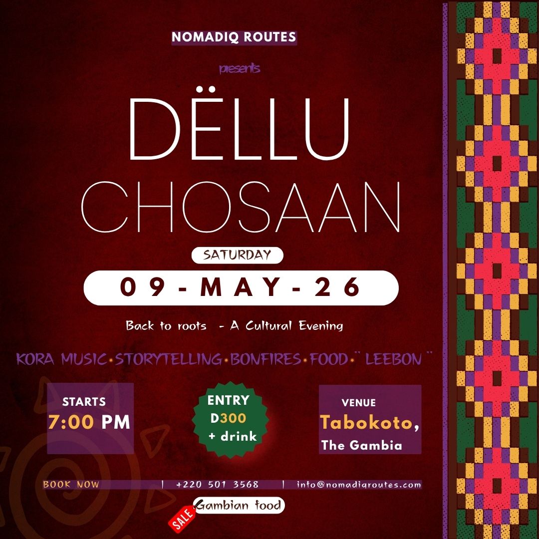 nomadiqroutes's tweet image. Tag a friend who needs this cultural reset!  Tabokoto 
#DëlluChosaan #SustainableTourism #CulturalTourism #GambianCulture #TheGambia