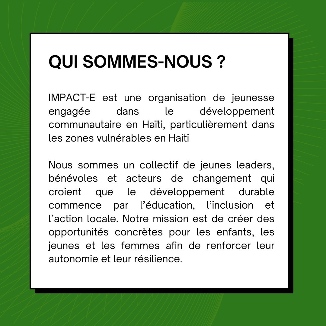 Initiative Sociale et Impact aux Enfants tweet media