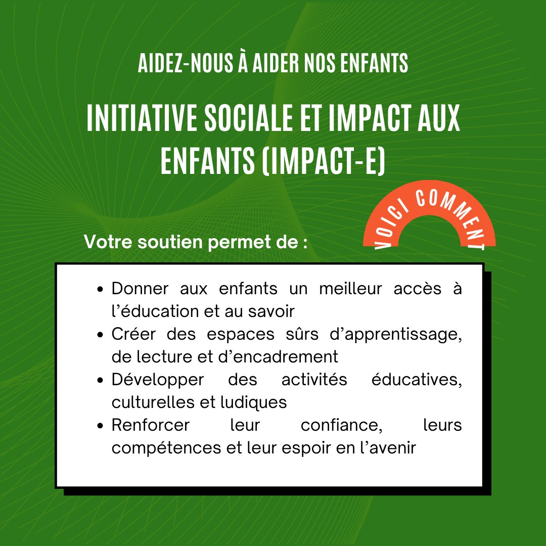 Initiative Sociale et Impact aux Enfants tweet media