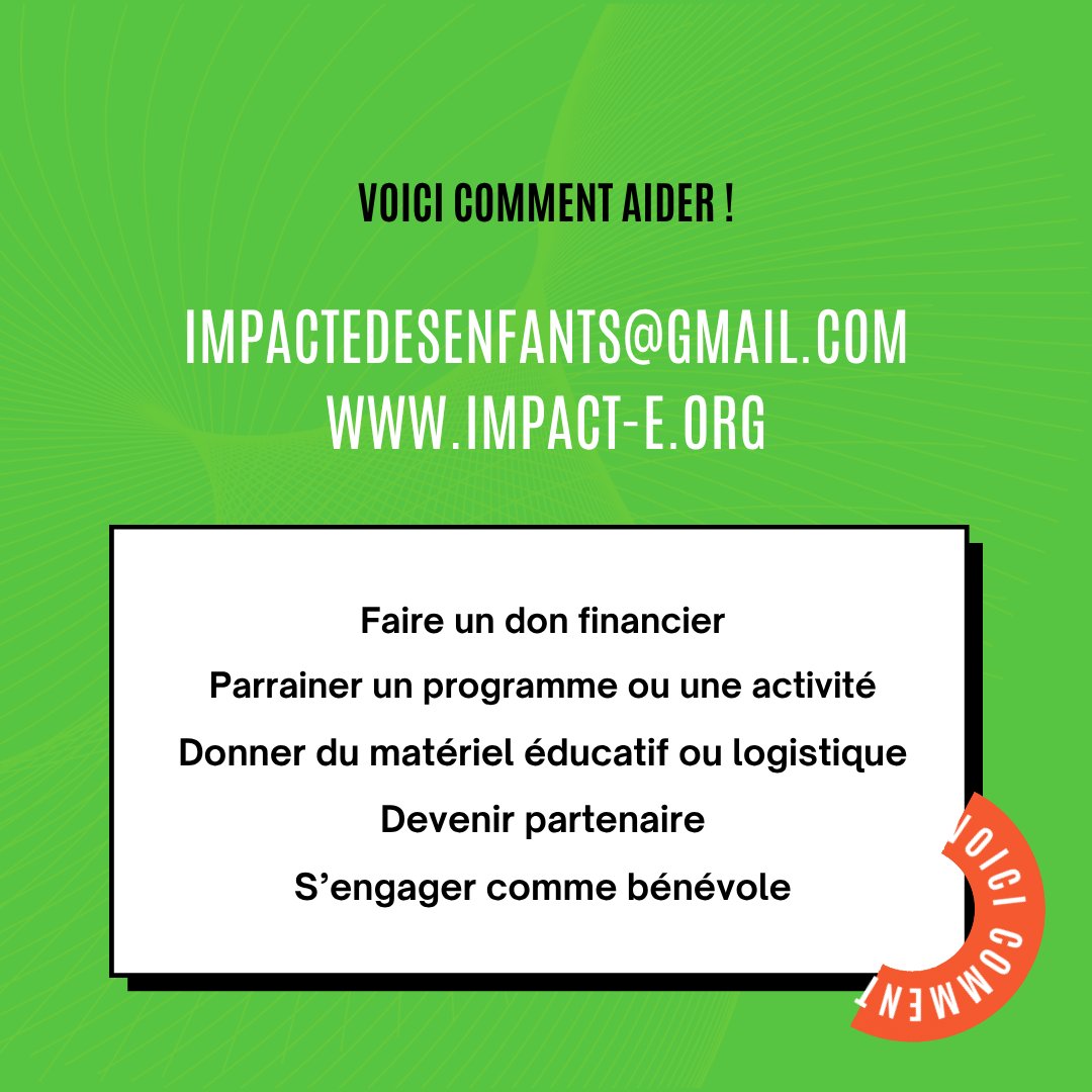 Initiative Sociale et Impact aux Enfants tweet media