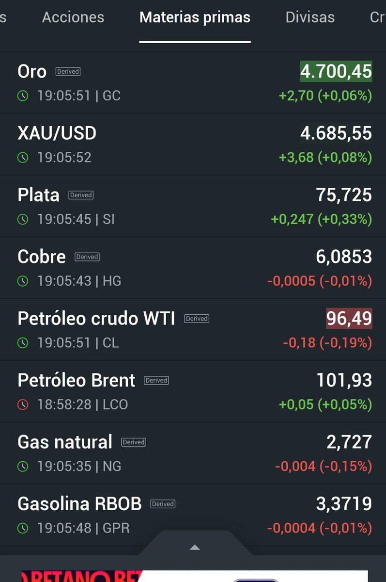 robertojirusta's tweet image. Abren #futuros #commodities