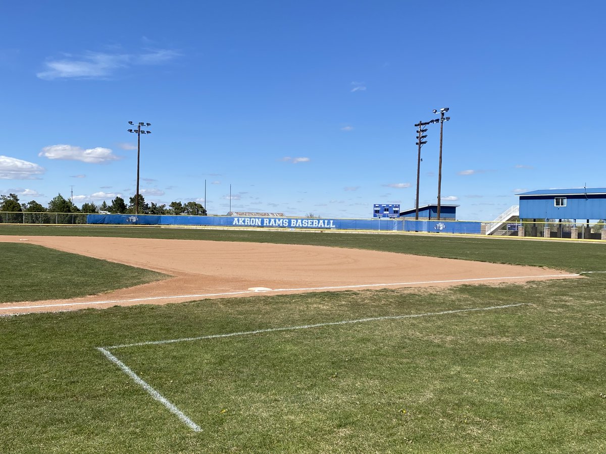 KnabSports's tweet photo. It’s time for some Monday baseball, with the Burlington Cougars visiting the Akron Rams. The pregame show launches at 4:45pm, leading up to first pitch at 5pm on B104 and https://t.co/uku9ApPvp7. #copreps https://t.co/D5zrQACzuw