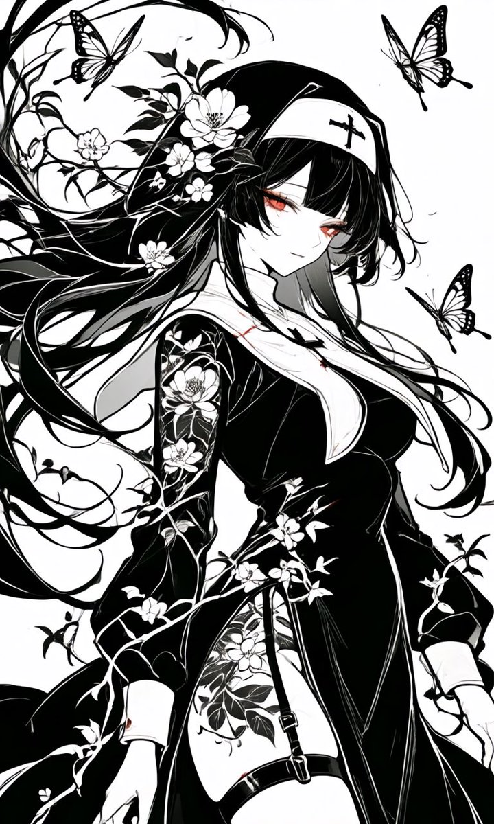 ArcluneVeill's tweet image. 漆黒のシスター
#AIart️️️️️️️️️️️️️️️️️️️️️️️️️️️️️️️️️️️️️️️️️️️️️️️️️️️ 
#DarkArt
#Monochrome