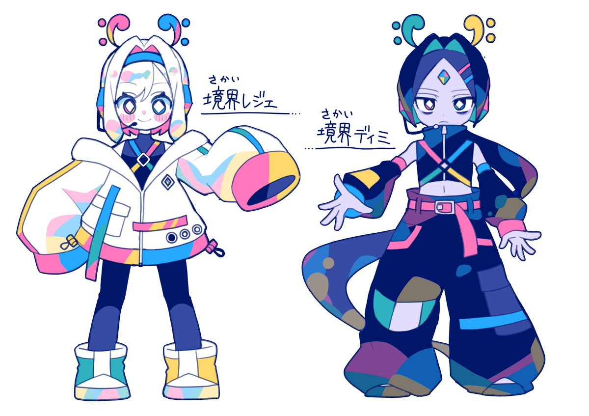 manya_ravilia's tweet photo. 合成音声のキャラデザをしていた https://t.co/nexwObJ6Yz