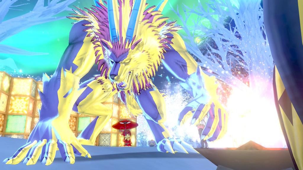 overtake_dq's tweet image. #NintendoSwitch #DQ10
ローガスト像の被写体としての優秀さよ。
通常ローガスト像と金ローガスト像をを少し横方向にずらして重ねて、金色側に照明を置く！
フィルターは色々試してみてね。
今回はフォーカス使ってないけど　使っても良さそう。