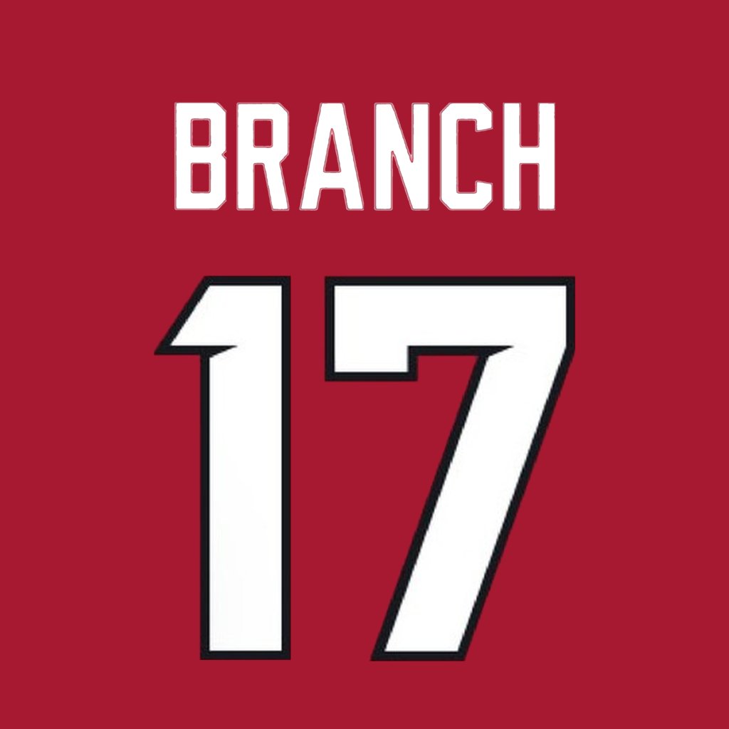 nfl_jersey_num's tweet photo. Atlanta Falcons WR Zachariah Branch (@zachariahbranch) is wearing number 17. Last assigned to Arnold Ebiketie. https://t.co/QT4Y2oxLfV