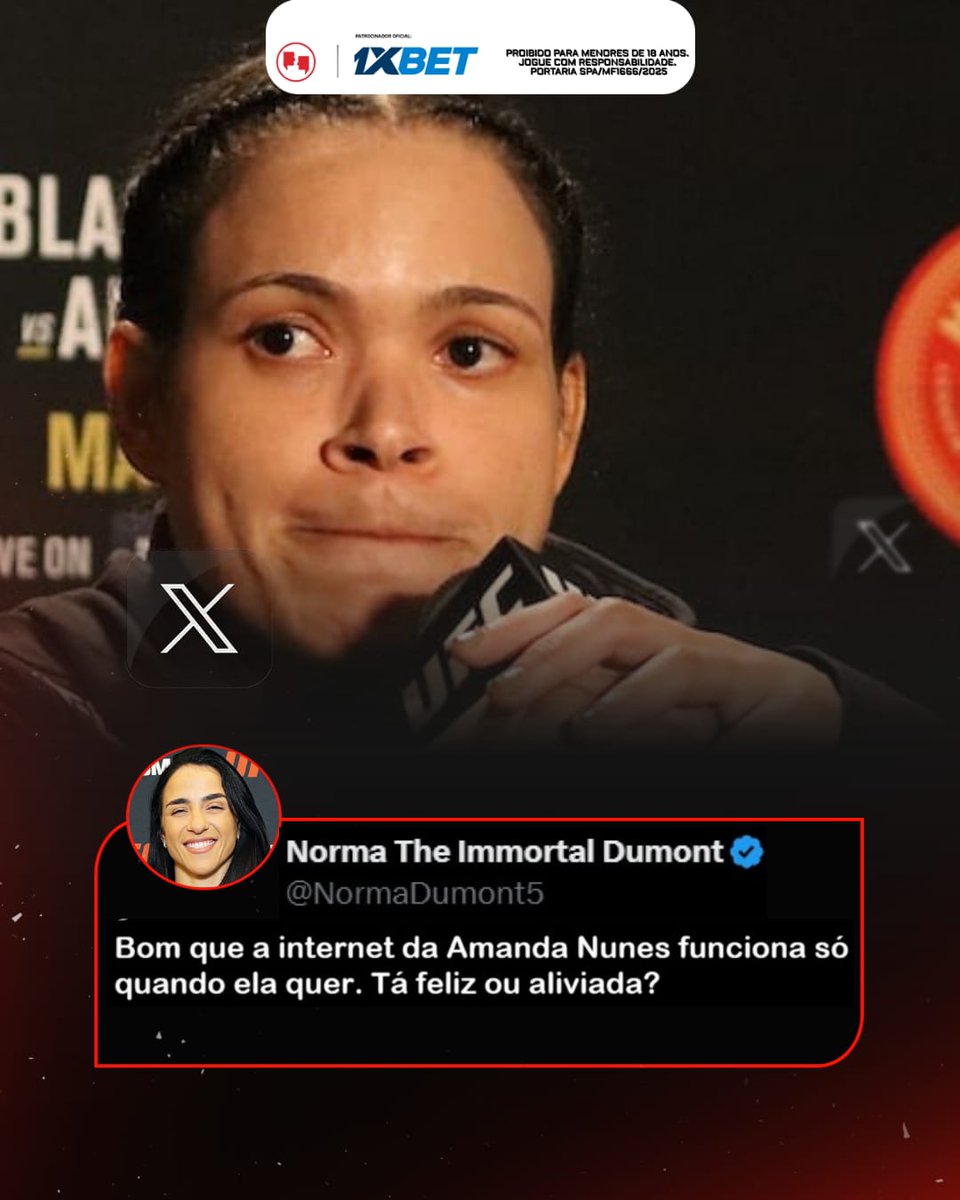 AgFight's tweet image. NA MESMA MOEDA! 🗣️

A Norma Dumont não deixou barato e ironizou a satisfação demonstrada pela Amanda Nunes com a sua derrota no #UFCVegas116, no último sábado

De que lado vocês estão? Time Norma ou Time Amanda?

#UFC #mma #AmandaNunes #NormaDumont