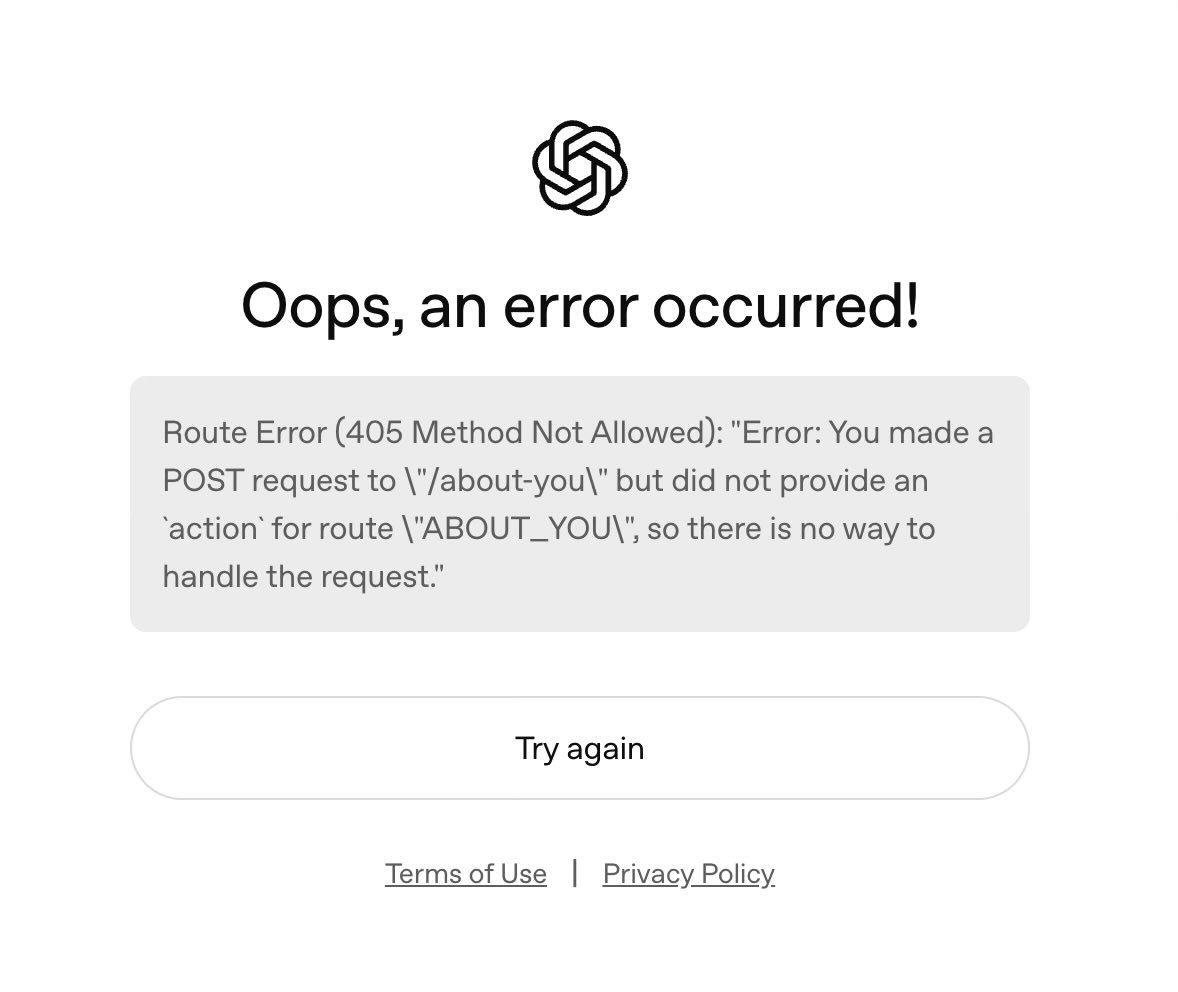 aatishdevv's tweet photo. i am trying to sign up a new account and couldn’t!

{also should improve the user facing errors please}

@OpenAI @sama https://t.co/pn2pet4u75