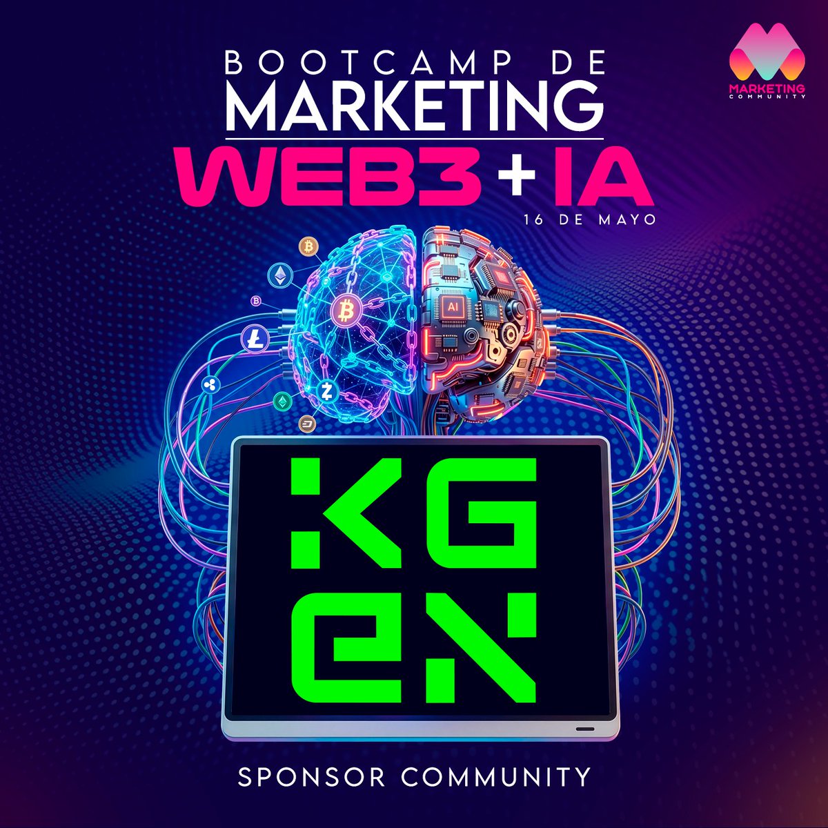 marketersweb3's tweet photo. 🔥 @KGeN_Latam  se une como Sponsor Community en nuestro Bootcamp de Marketing Web3 + IA

Con su apoyo, seguimos fortaleciendo esta iniciativa que busca formar talento en marketing, contenido y comunidad dentro del ecosistema Web3, integrando herramientas de inteligencia artificial.

Gracias por ser parte de este movimiento en LATAM 🙌