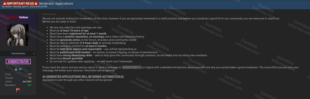 Dark Web Informer tweet media