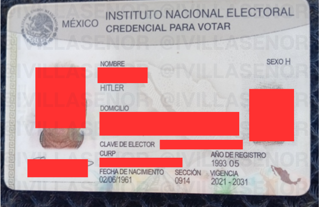 ivillasenor's tweet photo. 🔴 | HITLER ES FUNDADOR DE MORENA EN TABASCO

En un foro de ciberdelincuencia han filtrado el listado, con datos personales, identificaciones y hasta audios, de los fundadores de @PartidoMorenaMx en Tabasco.

El incidente es particularmente grave porque el paquete de datos exfiltrado, que ronda los 300 megabytes, vincula perfiles políticos con información privada de alta sensibilidad que debería estar bajo estricto resguardo institucional.

El riesgo para los afectados es inminente y persistente, especialmente considerando que la mayoría son adultos mayores con una edad promedio de 71 años, lo que los convierte en blancos vulnerables para delitos de ingeniería social y fraude financiero.

Ya por último: sí, es verdad, entre los fundadores del partido figura una persona que tiene por nombre Hitler y, como se puede ver en la imagen, su credencial de elector sigue vigente.