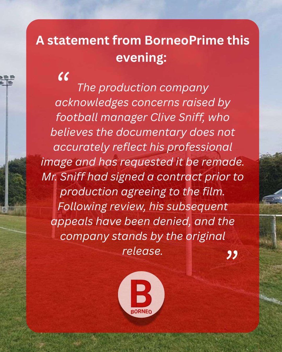shethulltownfc's tweet photo. Official Statement from Borneo. https://t.co/hkKZelngyk