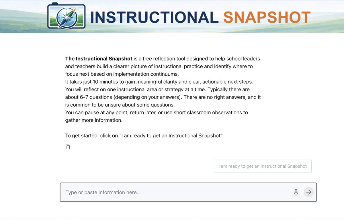 LearningFocused's tweet photo. 📊 Teachers:

When’s the last time you stepped back and looked at your instruction?

The Instructional Snapshot = a quick 10-min reflection to:
✔️ See what’s working
✔️ Spot small shifts
✔️ Strengthen your practice
Clarity → better instruction → better learning.
Take your snapshot 👇
https://t.co/0jxTMchoxb

#Teachers #K12Education #Teaching