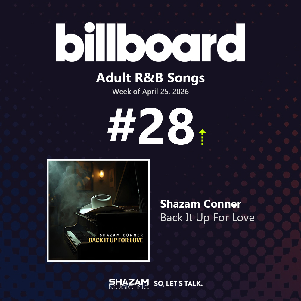so_lets_talk's tweet photo. "Back It Up For Love" by Shazam Conner has climbed to #28 this week on the US Billboard charts. https://t.co/2X5AlMSvMJ