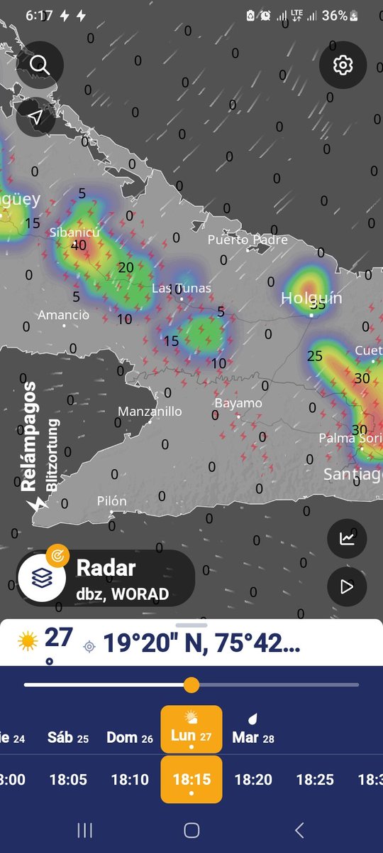 meteorologialtu's tweet image. @ElTiempoLTU
👉Meteorología 🔴Informa.
📆27.04.26
⏰6.00pm
📡Se puede apreciar el desarrollo de la nubosidad, con alta probabilidad de algunas lluvias y aisladas tormentas eléctricas, en gran parte de la provincia.
🟢Protégete 
🌎insmet.cu
#CITMA
#AMA
#CMP
#LasTunas