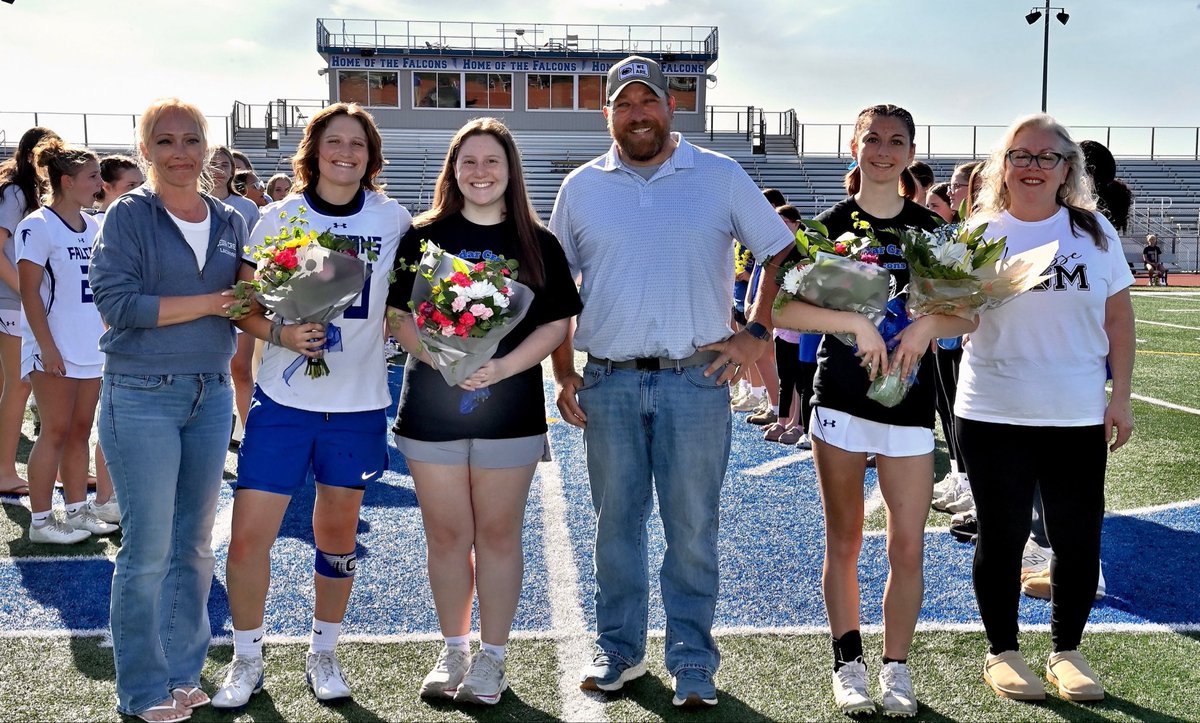 CCHSFalcons's tweet image. Congratulations and Thank You to the CC Falcon Senior Girls Lacrosse players and their families.