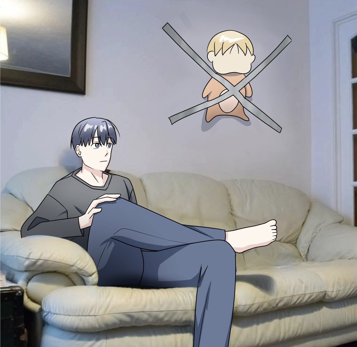 reading the newest chapter of one room TA remind me of this meme, so i draw it