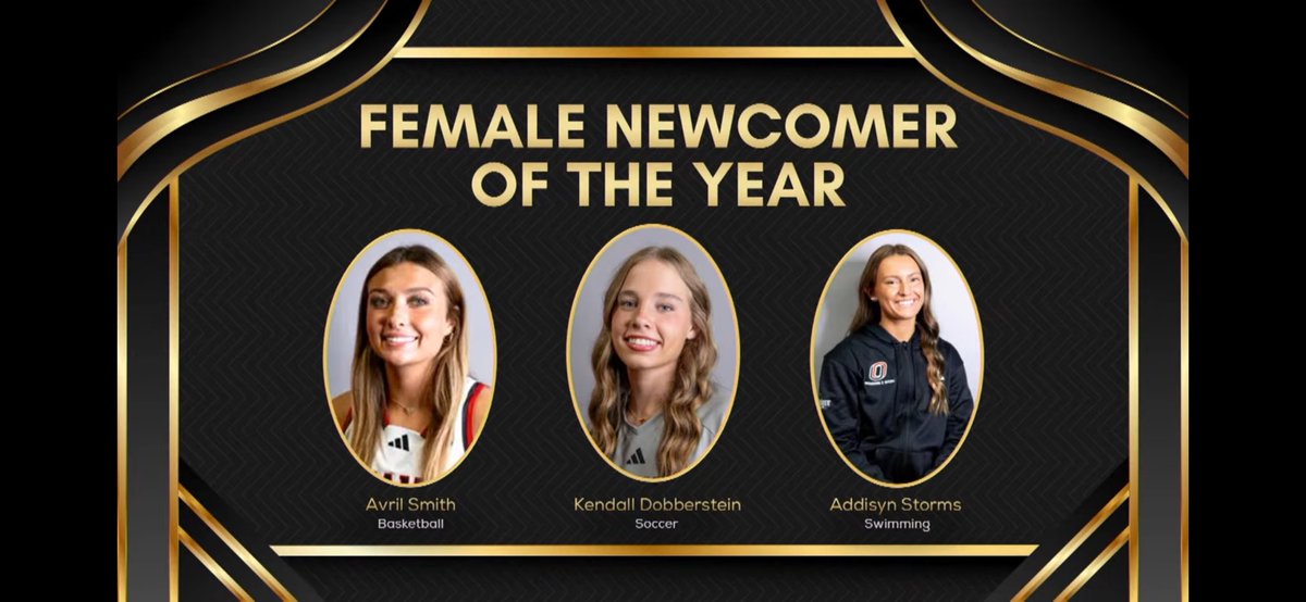 EricaElstorms's tweet photo. This was a week for the record books for Addisyn. Monday, she was nominated by UNO athletics as 1 of 3 newcomers of the year and at the swim banquet as the women’s team MVP. Earn a team jacket for academics and top 8 finisher at Summit Conference. ❤️🖤Love this team ❤️🖤 https://t.co/wenwNvI2FS