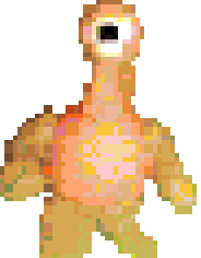 jackwesterkey's tweet image. Here enemy from project made in clay then photo taken then edited in aseprite  #clay #clayart #pixelart #aseprite #indiedev #gamedev #indiegame