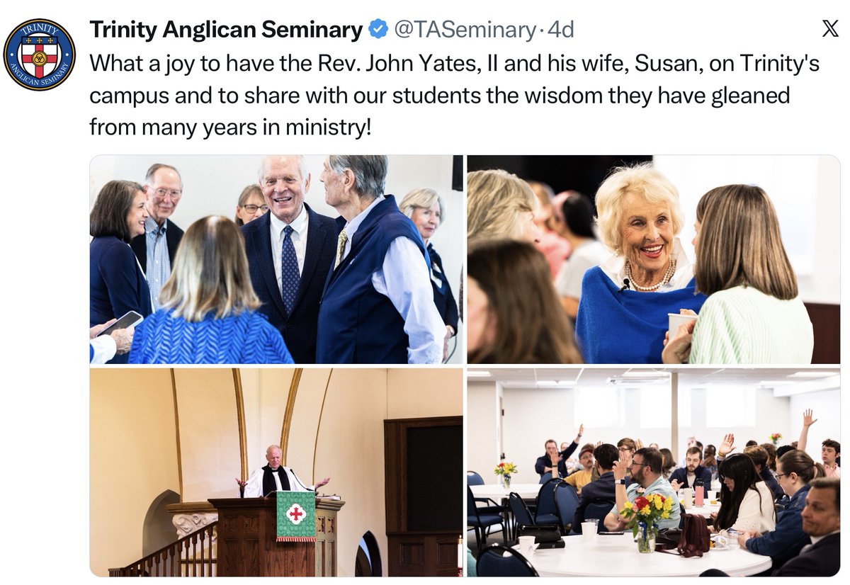AcnaTruth's tweet photo. Fresh off his godly admonition from Bishop Chris Warner, John Yates continues his speaking engagements this time to seminarians after talking to Foley Beach’s clergy on retreat a while back. Wonder what the topics were discussed for seminarians? How NOT to supervise staff? https://t.co/PktOP7Oza8