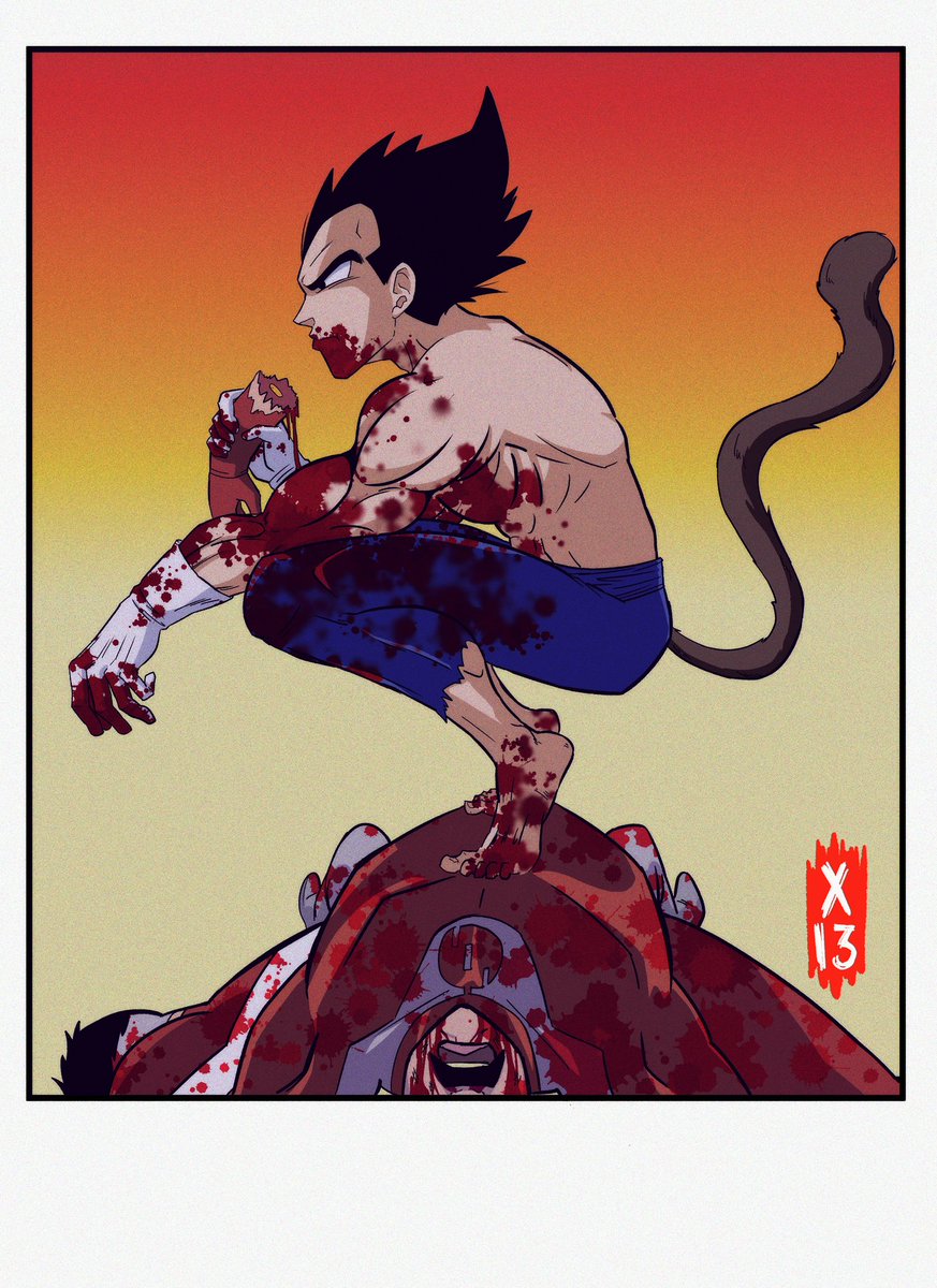 ARTISTX_13's tweet image. A little rage bait for the viltrimite glazers lol #dbz #saiyansaga #vegeta