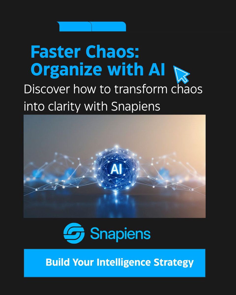 SnapiensAI's tweet image. The "Faster Chaos" Reality
Adding AI to a disorganized company doesn't make it smart. It just creates faster chaos. 🌪️

🔗 Visit snapiens.ai  to build your company’s true brain.

#AIStrategy #EnterpriseAI #KnowledgeManagement #Snapiens #Innovation