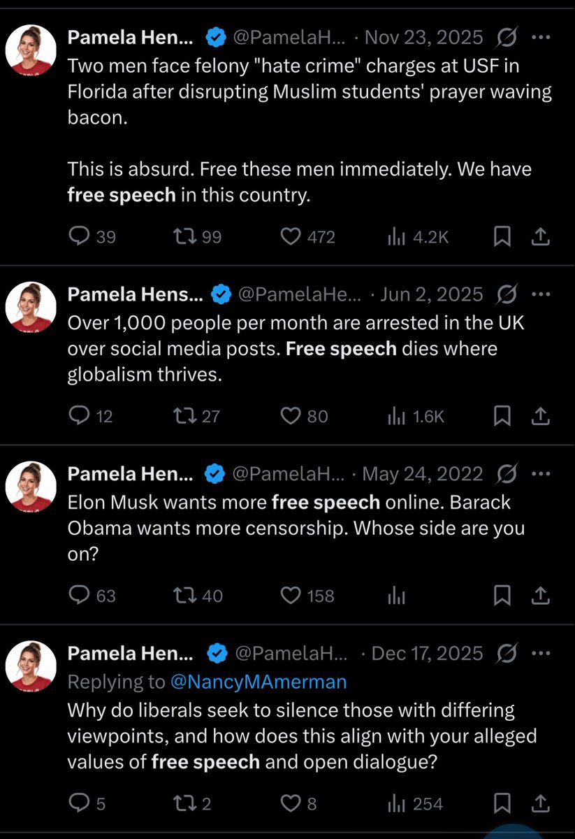 JohnConnor_US's tweet photo. @PamelaHensley22 Your views on free speech have evolved I guess? https://t.co/roboiLWGyh
