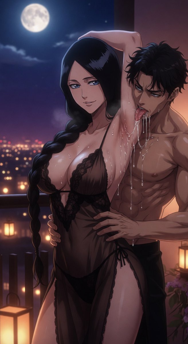 bilburat's tweet photo. Captain Unohana and her secret lover at night.😜 #bleach #animemom #nsfw https://t.co/TW34AiXHXX