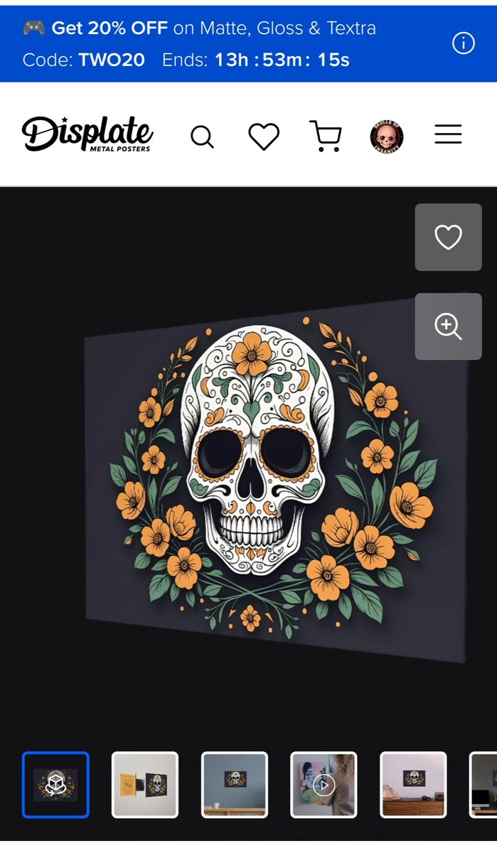 WeirdlySatisfy's tweet image. Best Sellers

These designs have been getting the most love lately and it’s easy to see why.

💀 Sugar Skull with Floral Design

Which one’s your favorite?

displate.com/artist/dragonm…

#bestsellers #skullart #dayofthedead #natureart #metalposters #displate