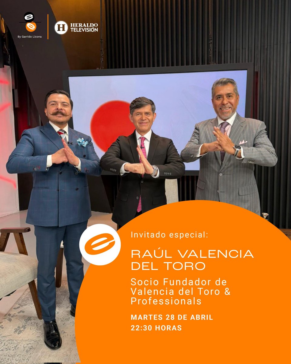 TIPSDEVALENCIA's tweet photo. VALPRO invita a sintonizar “Y te comento”, donde nuestro Director General fue invitado especial.

🗓️ Mañana | ⏰ 22:30 hrs
📺 Heraldo TV (Canal 8 y sistemas de paga)
▶️ Disponible después en YouTube GLA.

#CDMX #HeraldoTV #LiderazgoEmpresarial #ComunidadLegal #EnVivo #FELIZLUNES https://t.co/5527av3APb