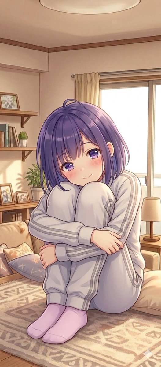 体育座りするフユちゃん。
体育座りって、学校以外でする機会はあるのかな？
#ごちうさ #gochiusa