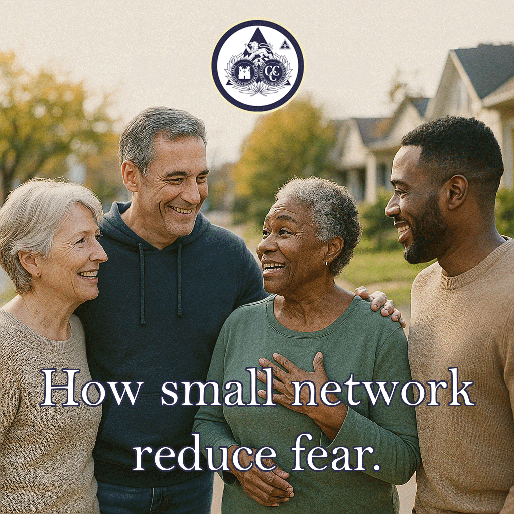 JCACUK's tweet photo. Small networks reduce fear: a street group, a phone tree, two households agreeing to check
in. They don’t replace official info – they keep people calm.

#BritainReady #PreparedNotScared https://t.co/bsWUSeasF6