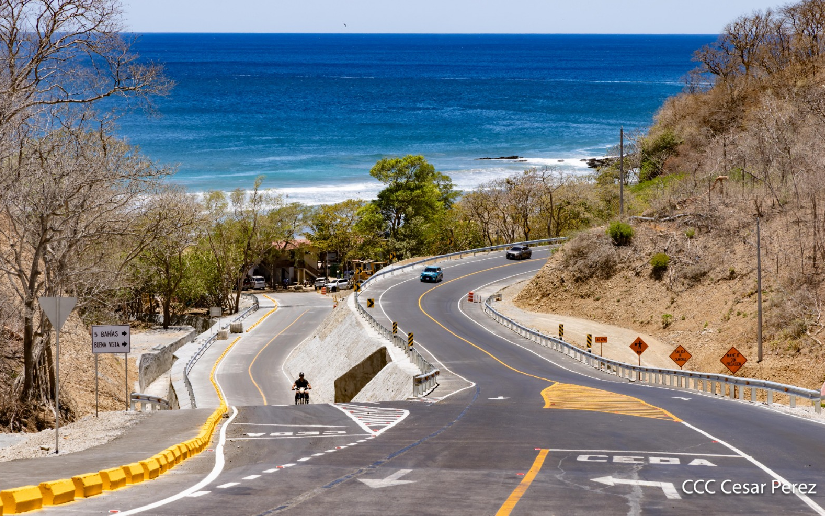 Nicaragua da un nuevo paso en el fortalecimiento de su infraestructura vial con la entrega de 30 kilómetros del tercer tramo de la carretera Costanera del Pacífico, #4719SiempreMásAllá