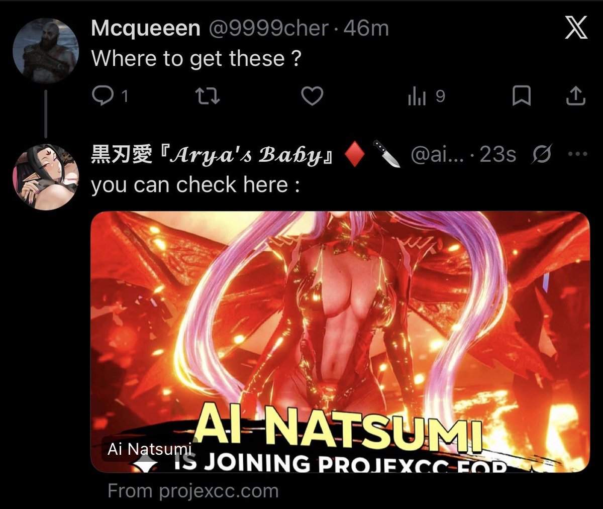 黒刃愛『Arya’s baby』 ♦️🔪 tweet media